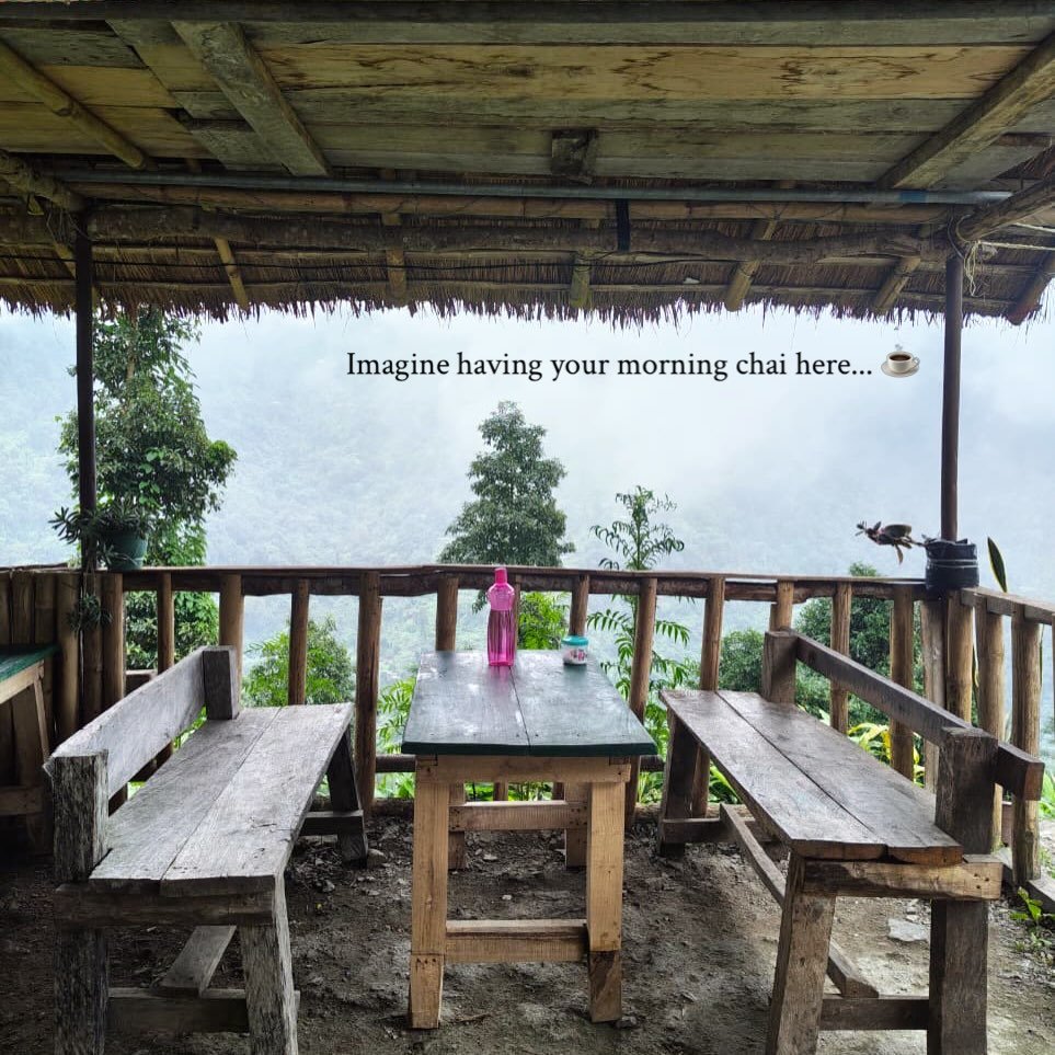 Morning Chai Gazebo at Angan Homestay